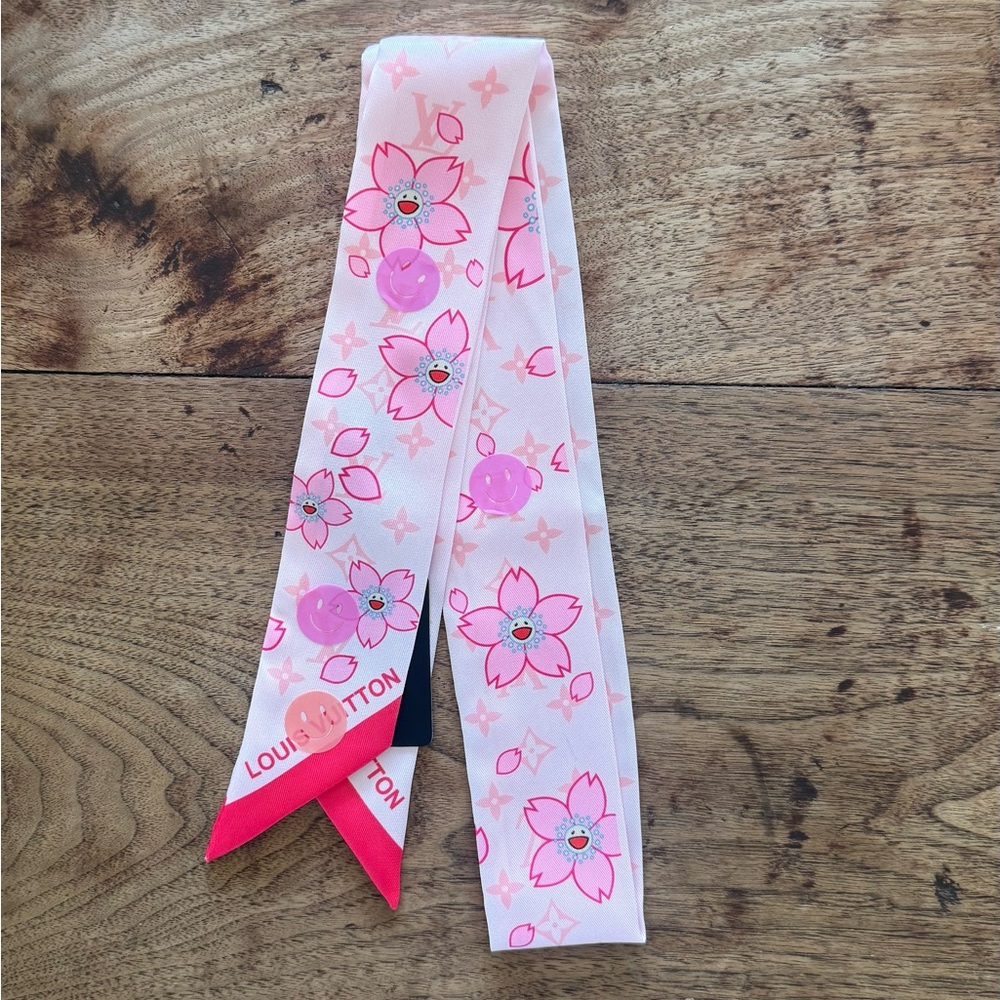 Fashion Cherry Blossom Twilly / Scarf /Bandeau